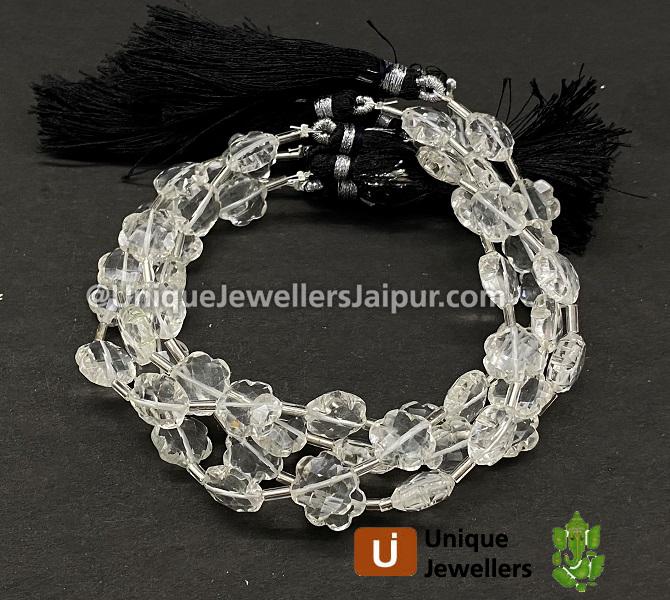 Crystal Faceted Flower Beads